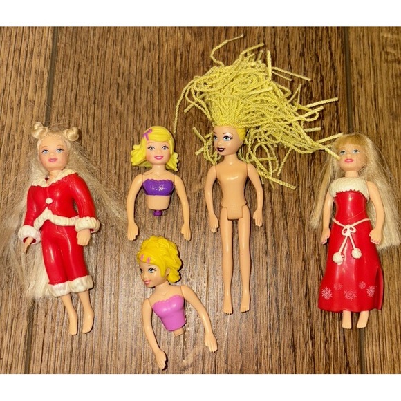 Mattel Other - VTG Polly Pocket Doll Lot Polly Christmas Holiday Mattel Bratz Figure